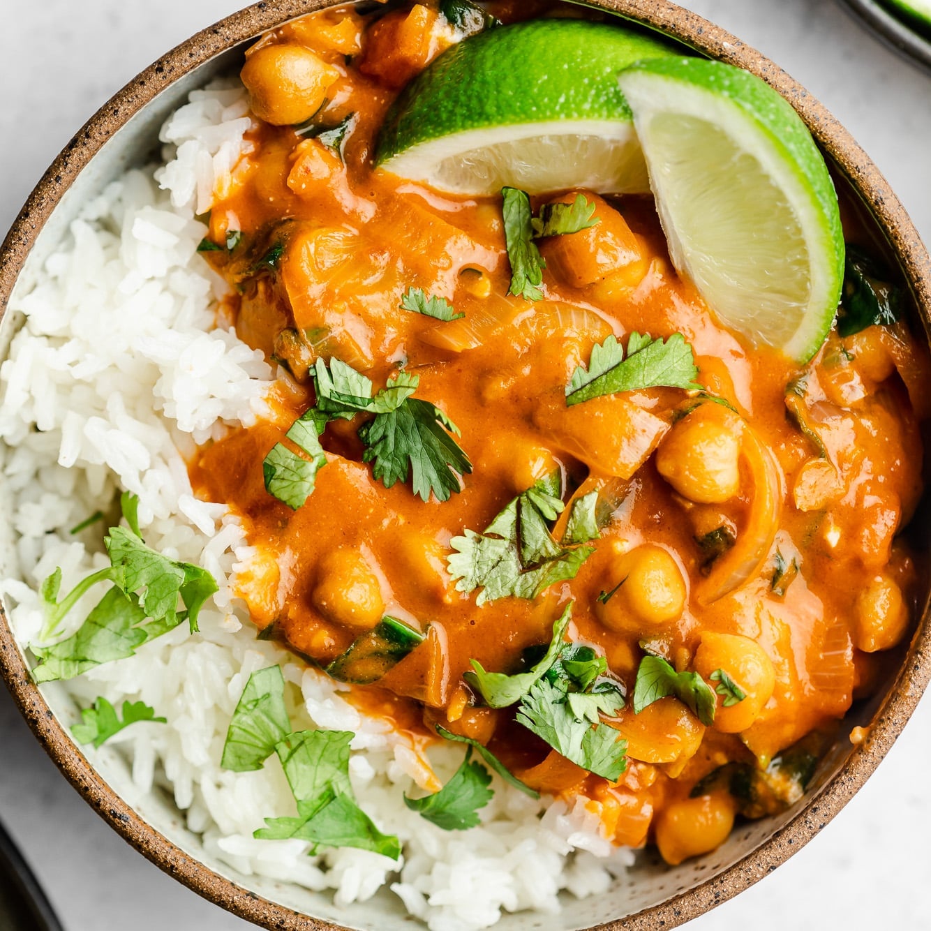 Coconut chickpea curry